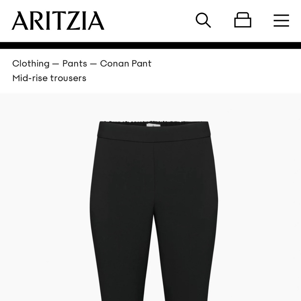 CONAN PANT - NEW WITH TAGS BLACK SIZE 6